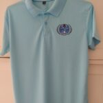 Sky blue polo shirt