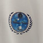 Logo polo manga larga blanco