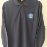 POLO de manga larga azul marino