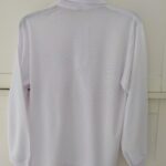 Polo long sleeve white back